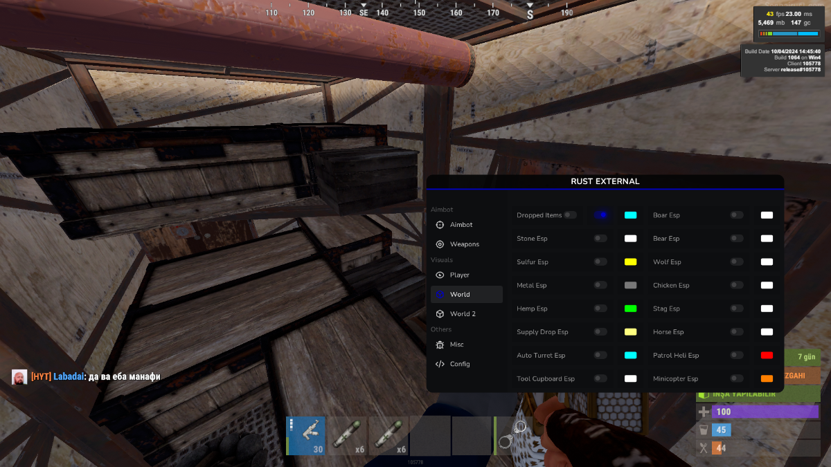 Rust Hacks Menu